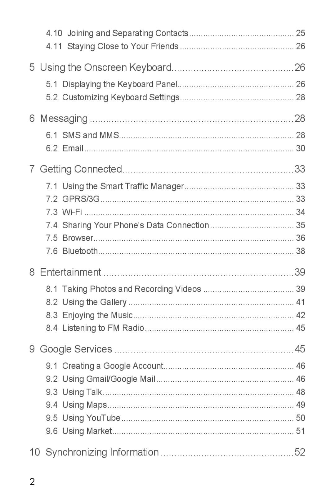 Huawei U8510 manual GPRS/3G 