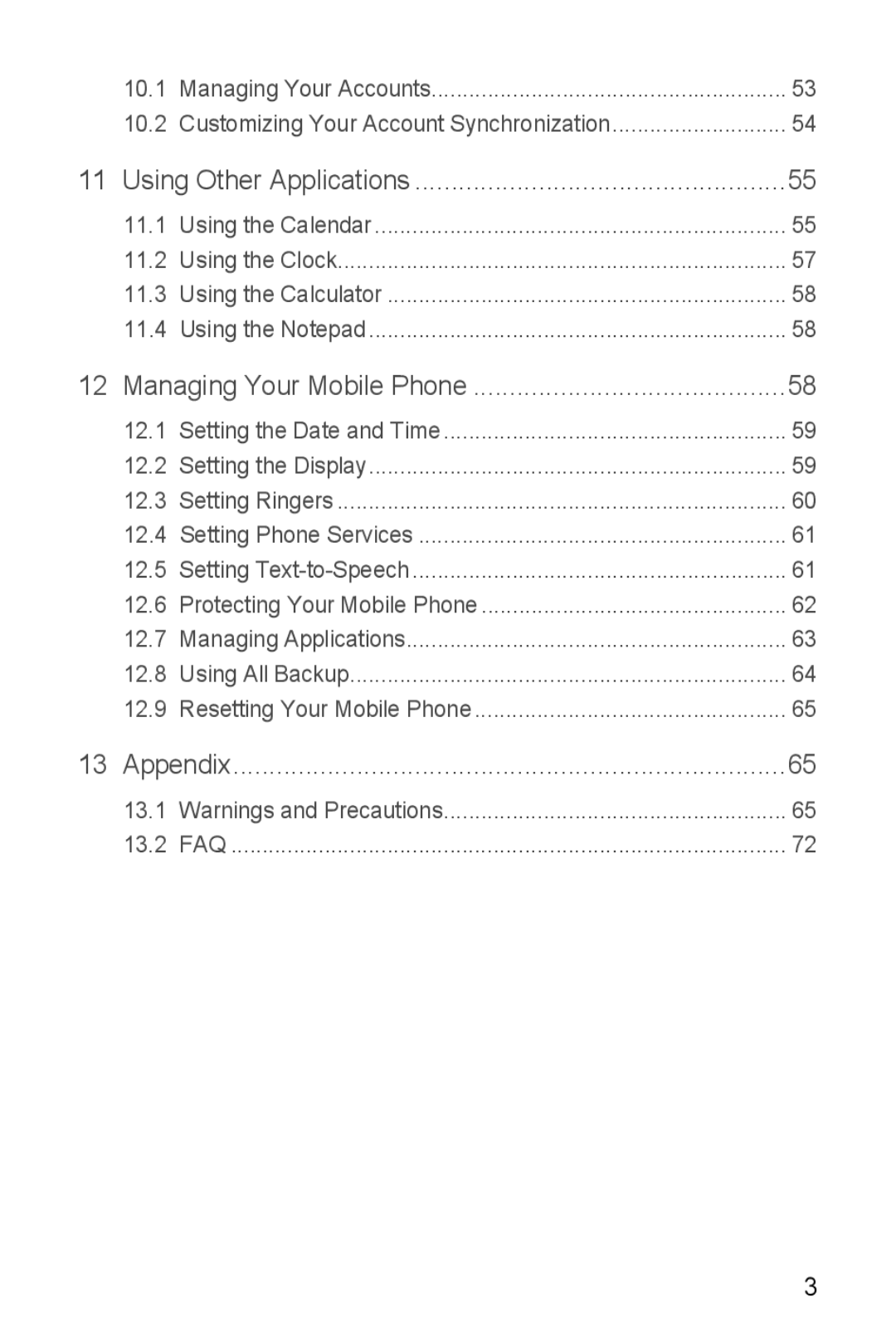 Huawei U8510 manual Faq 