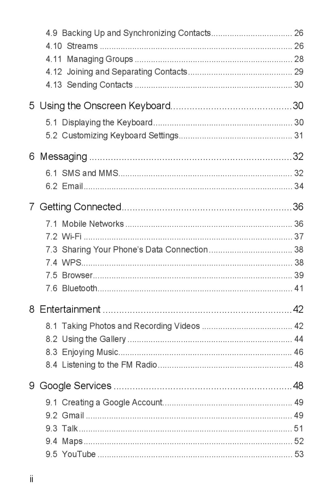 Huawei U8860 manual Wps 