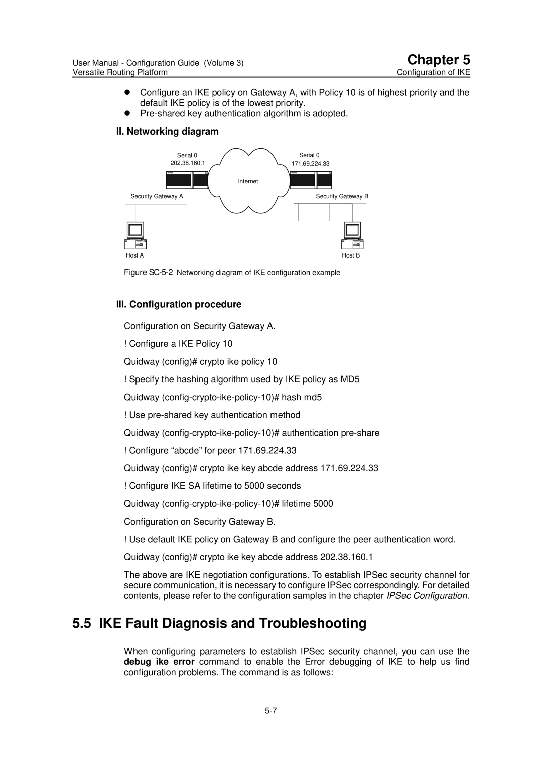 Huawei v200r001 user manual II. Networking diagram, III. Configuration procedure 