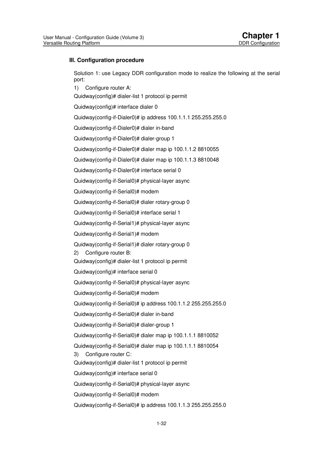 Huawei v200r001 user manual III. Configuration procedure 