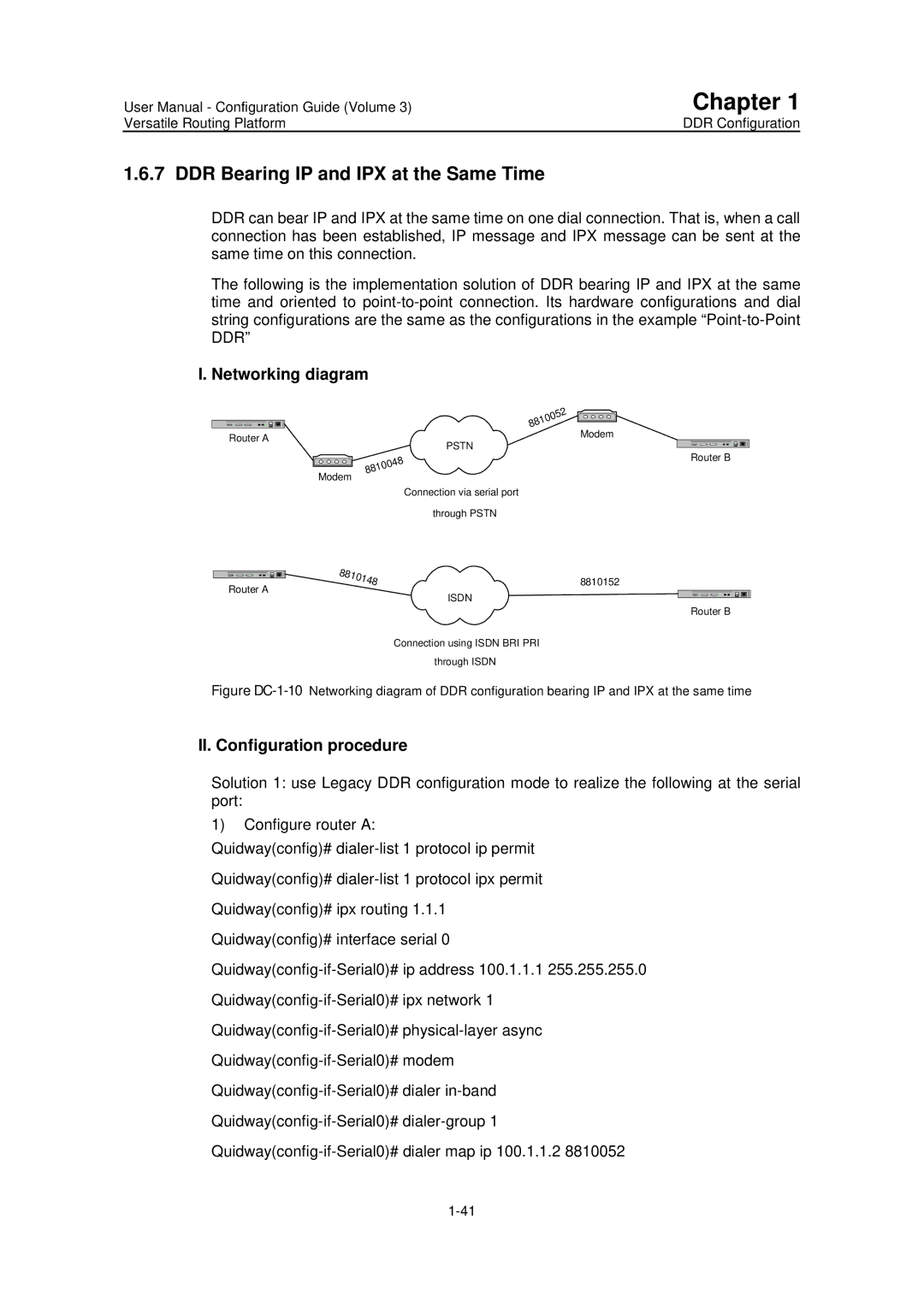 Huawei v200r001 user manual DDR Bearing IP and IPX at the Same Time, Networking diagram 