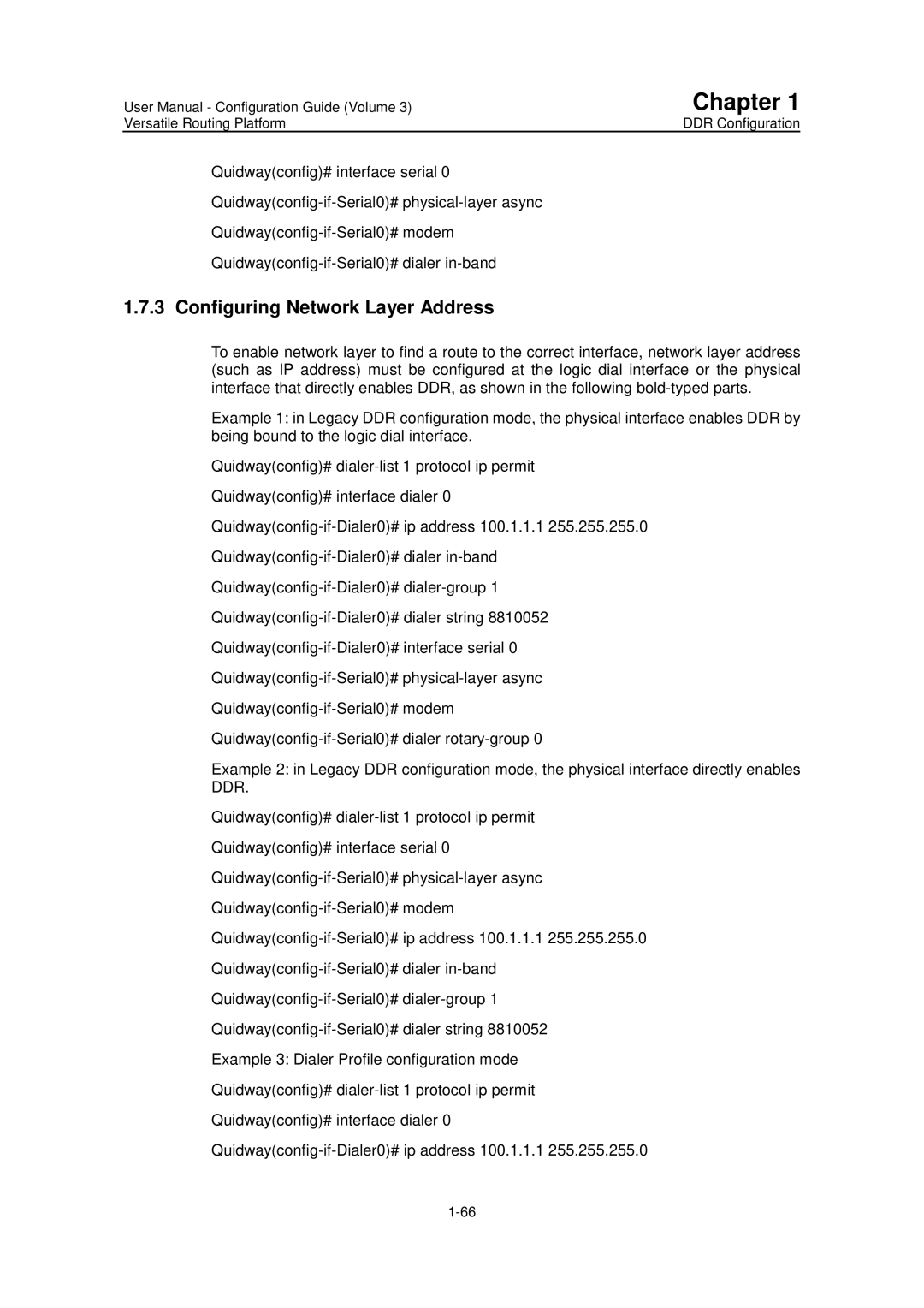 Huawei v200r001 user manual Configuring Network Layer Address 