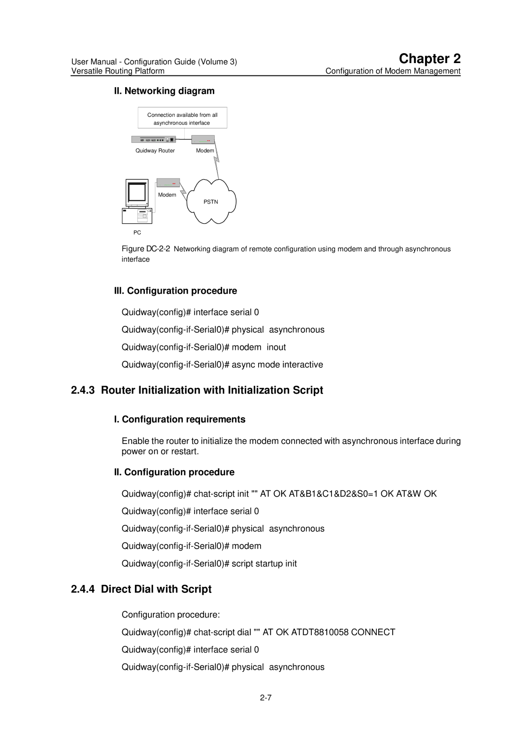 Huawei v200r001 Router Initialization with Initialization Script, Direct Dial with Script, Configuration requirements 