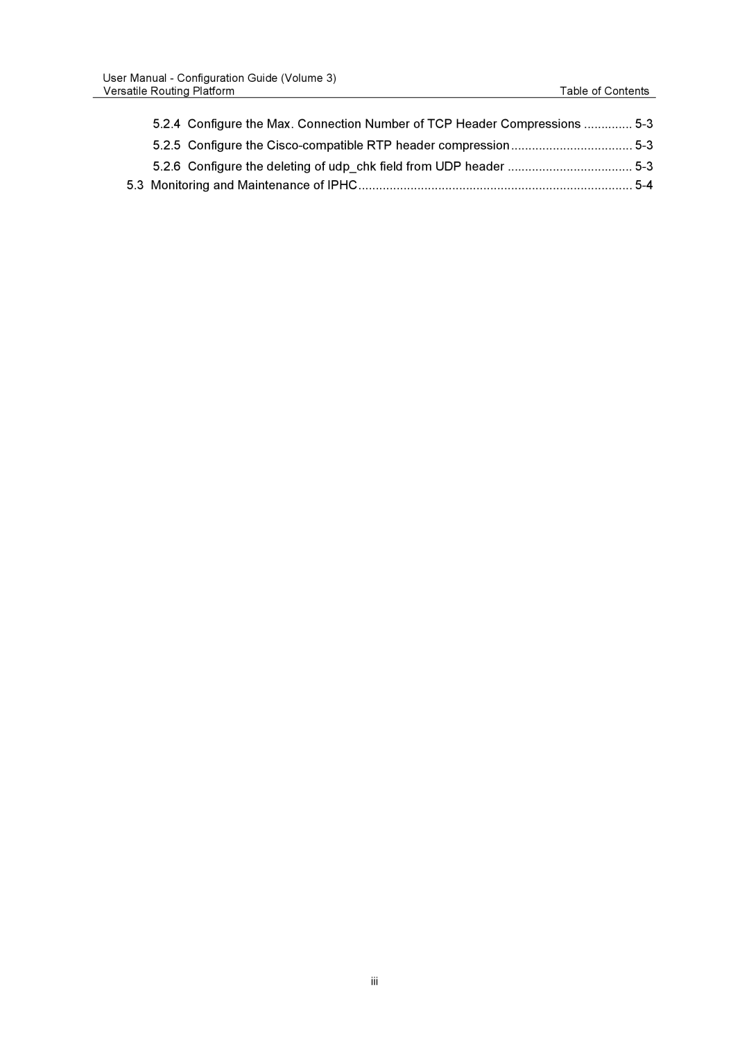 Huawei v200r001 user manual Versatile Routing Platform Table of Contents 