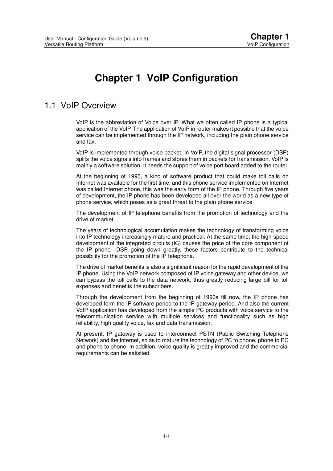 Huawei v200r001 user manual VoIP Configuration, VoIP Overview 