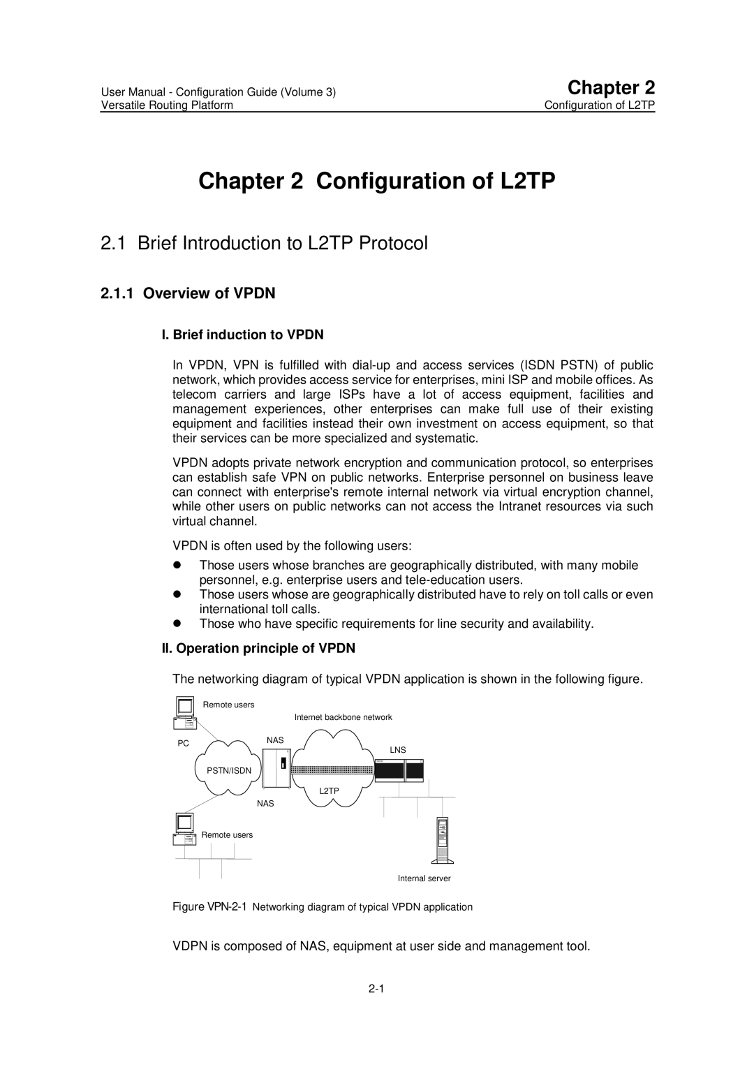 Huawei v200r001 Configuration of L2TP, Brief Introduction to L2TP Protocol, Overview of Vpdn, Brief induction to Vpdn 