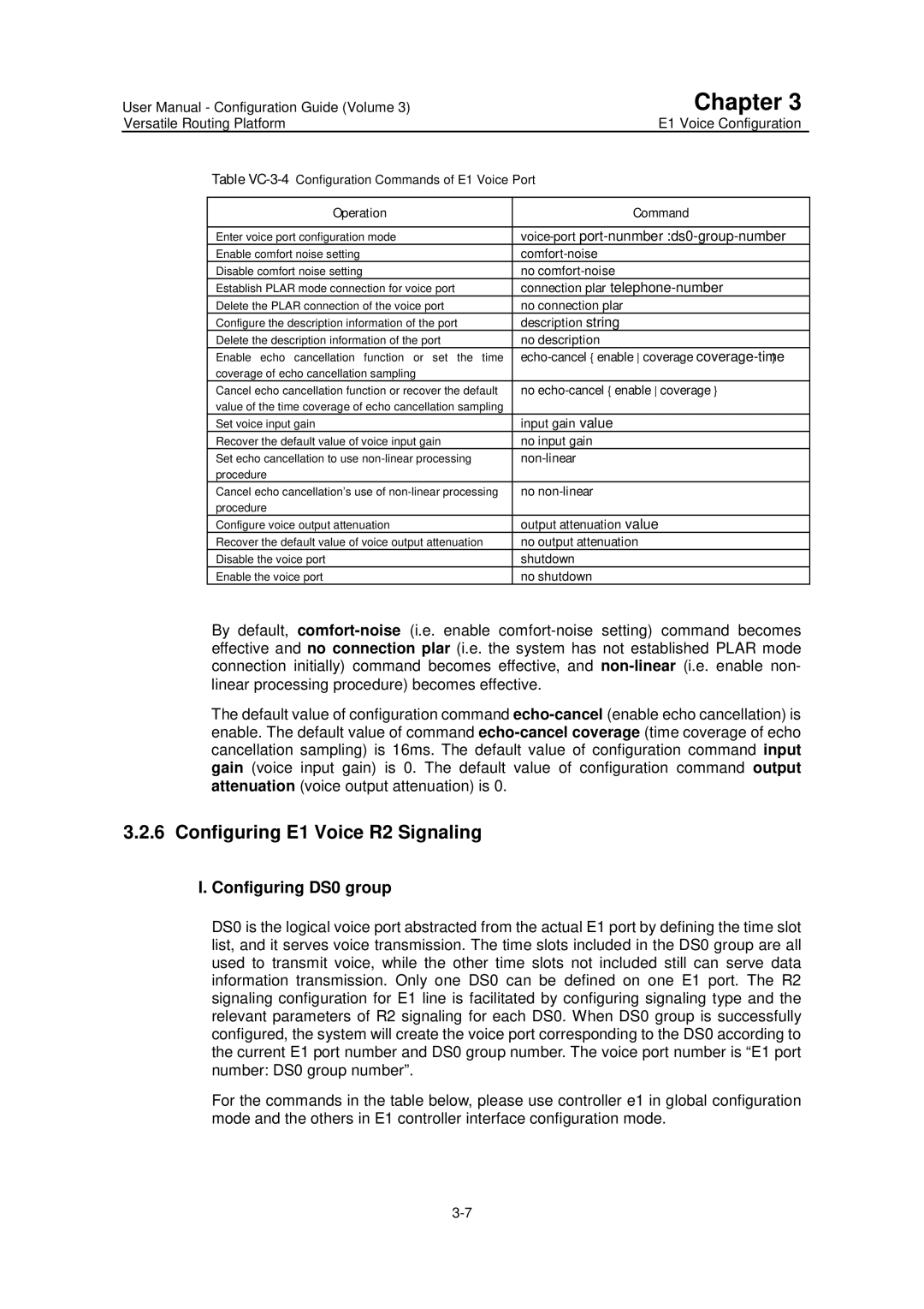 Huawei v200r001 user manual Configuring E1 Voice R2 Signaling, Configuring DS0 group 