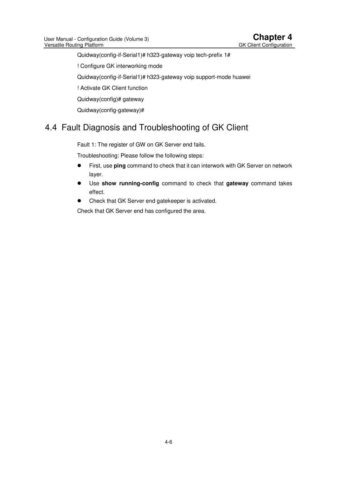 Huawei v200r001 user manual Fault Diagnosis and Troubleshooting of GK Client 