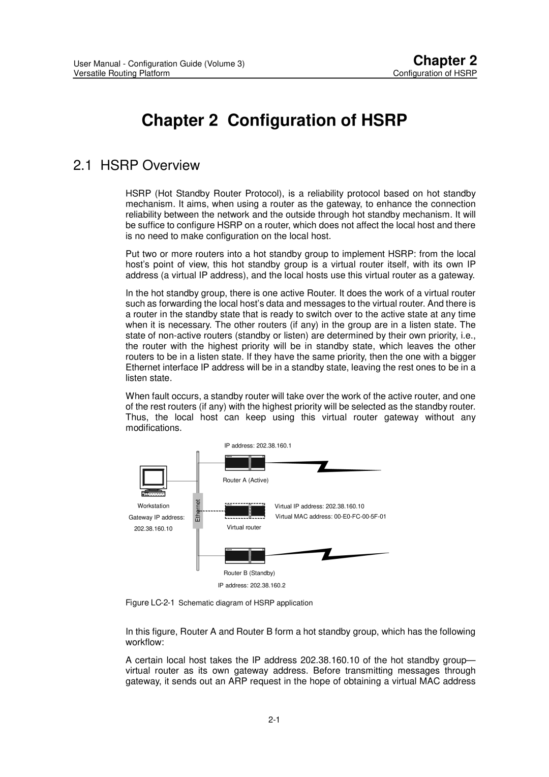 Huawei v200r001 user manual Configuration of Hsrp, Hsrp Overview 