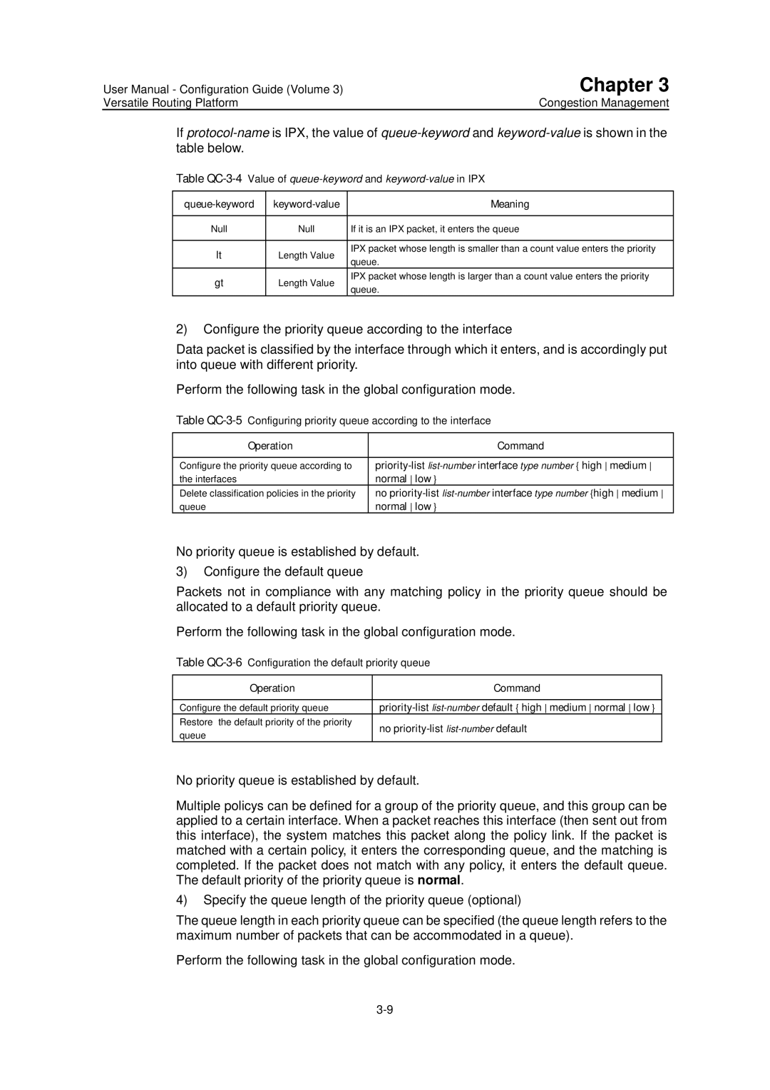 Huawei v200r001 user manual Priority-list list-number interface type number high medium, Normal low 