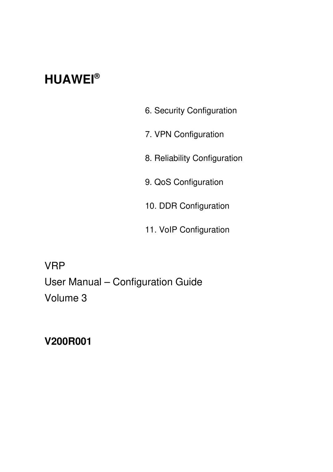 Huawei v200r001 user manual Huawei, V200R001 