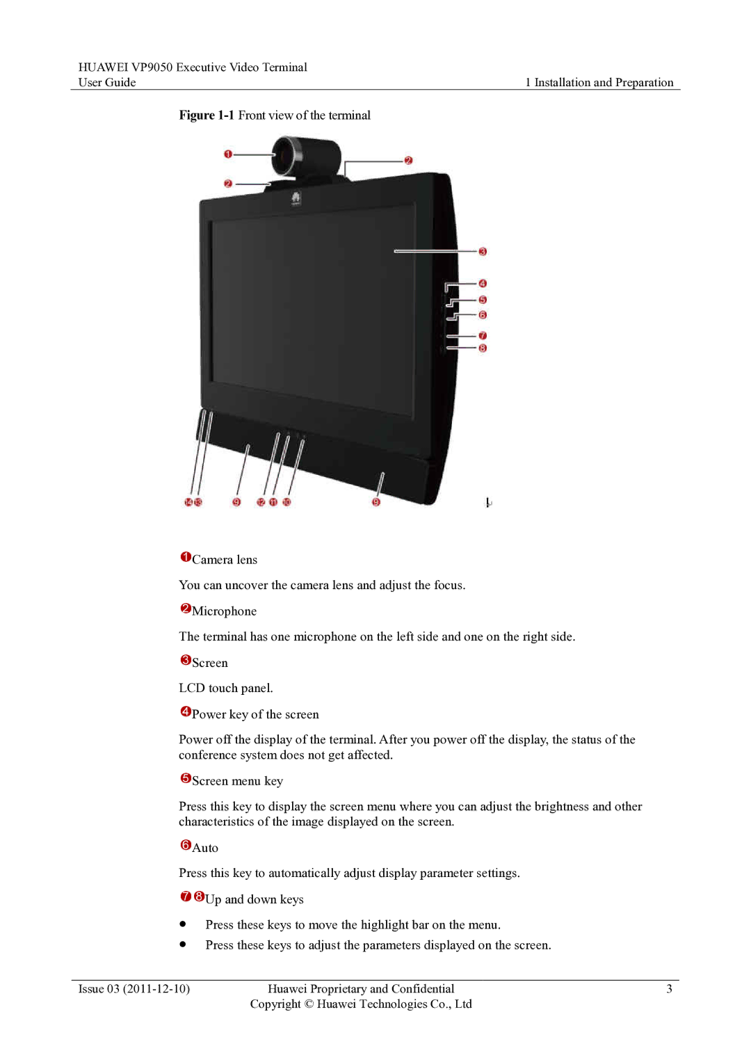 Huawei VP9050 manual Issue 03 Huawei Proprietary and Confidential 