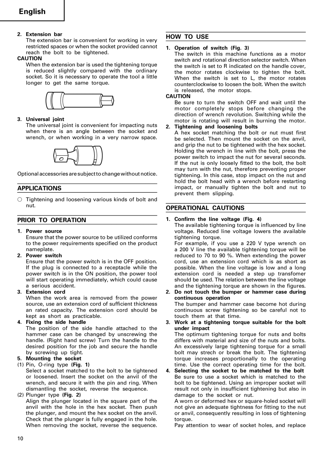 Huawei WR 22SA manual Applications, Prior to Operation, HOW to USE, Operational Cautions 