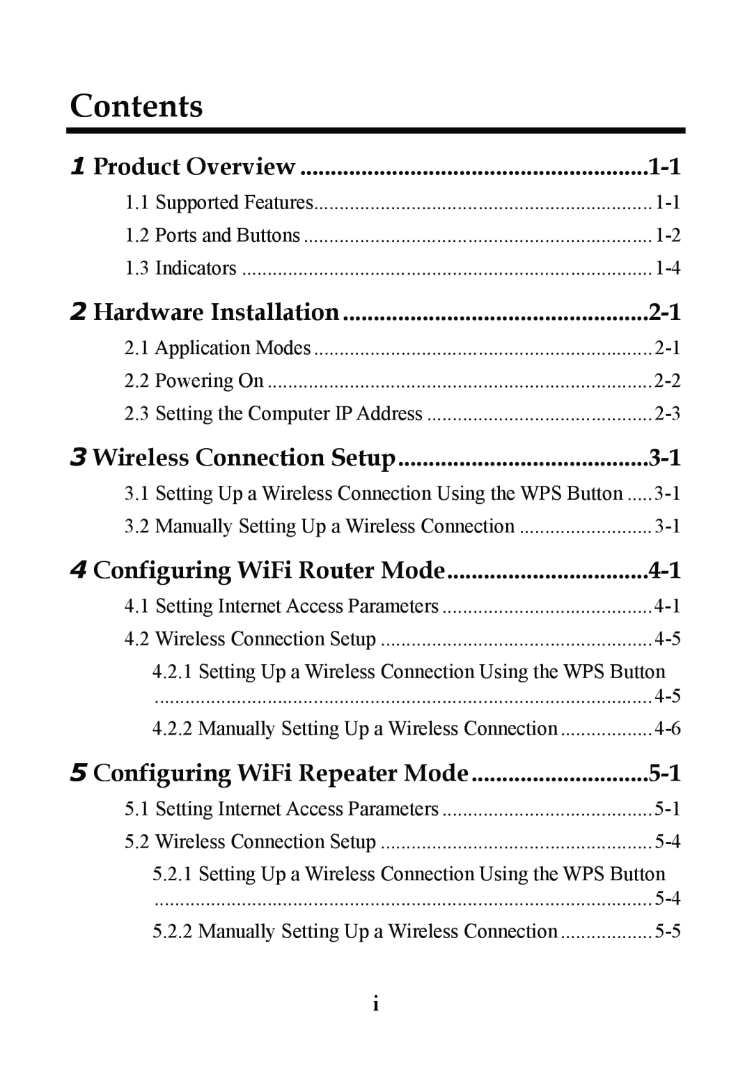Huawei WS322 manual Contents 