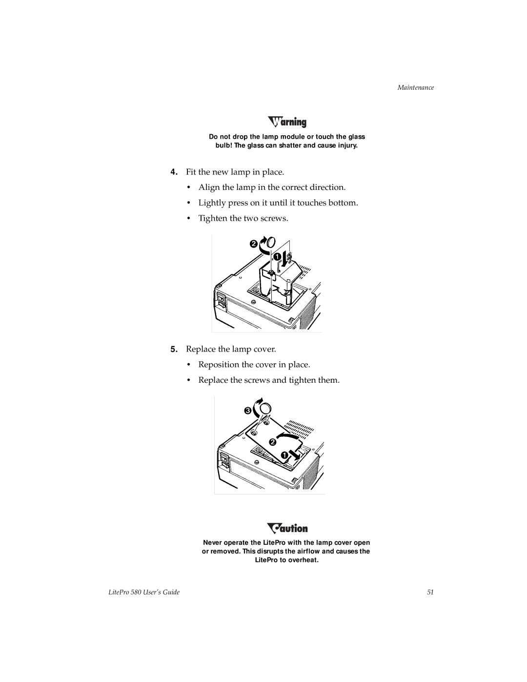 Hubbell 580 manual Maintenance 