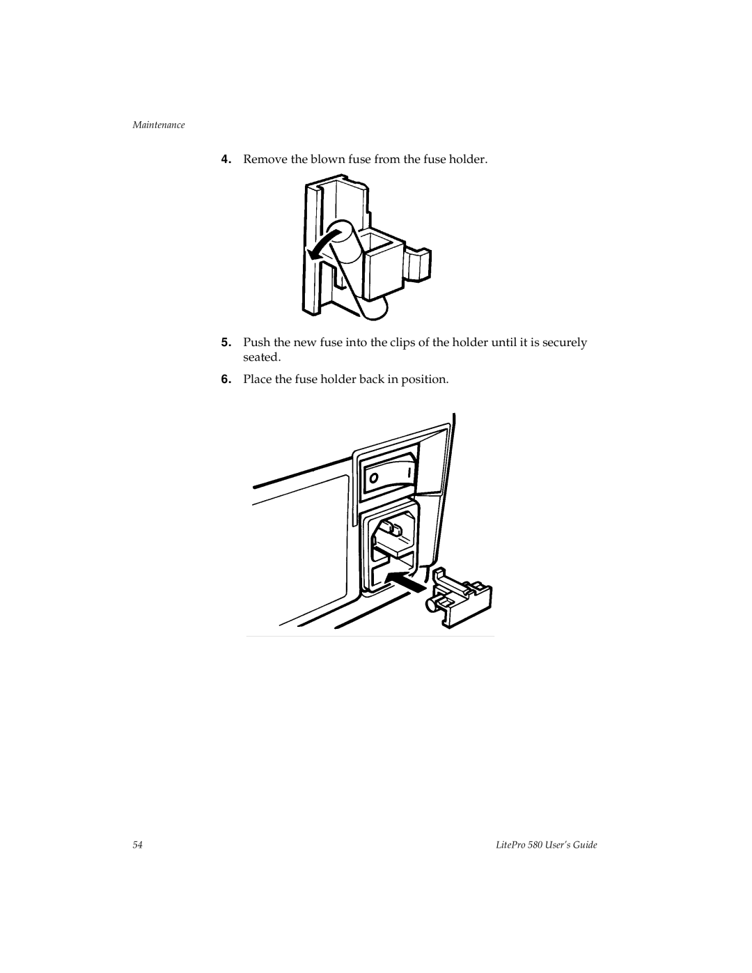 Hubbell 580 manual Maintenance 