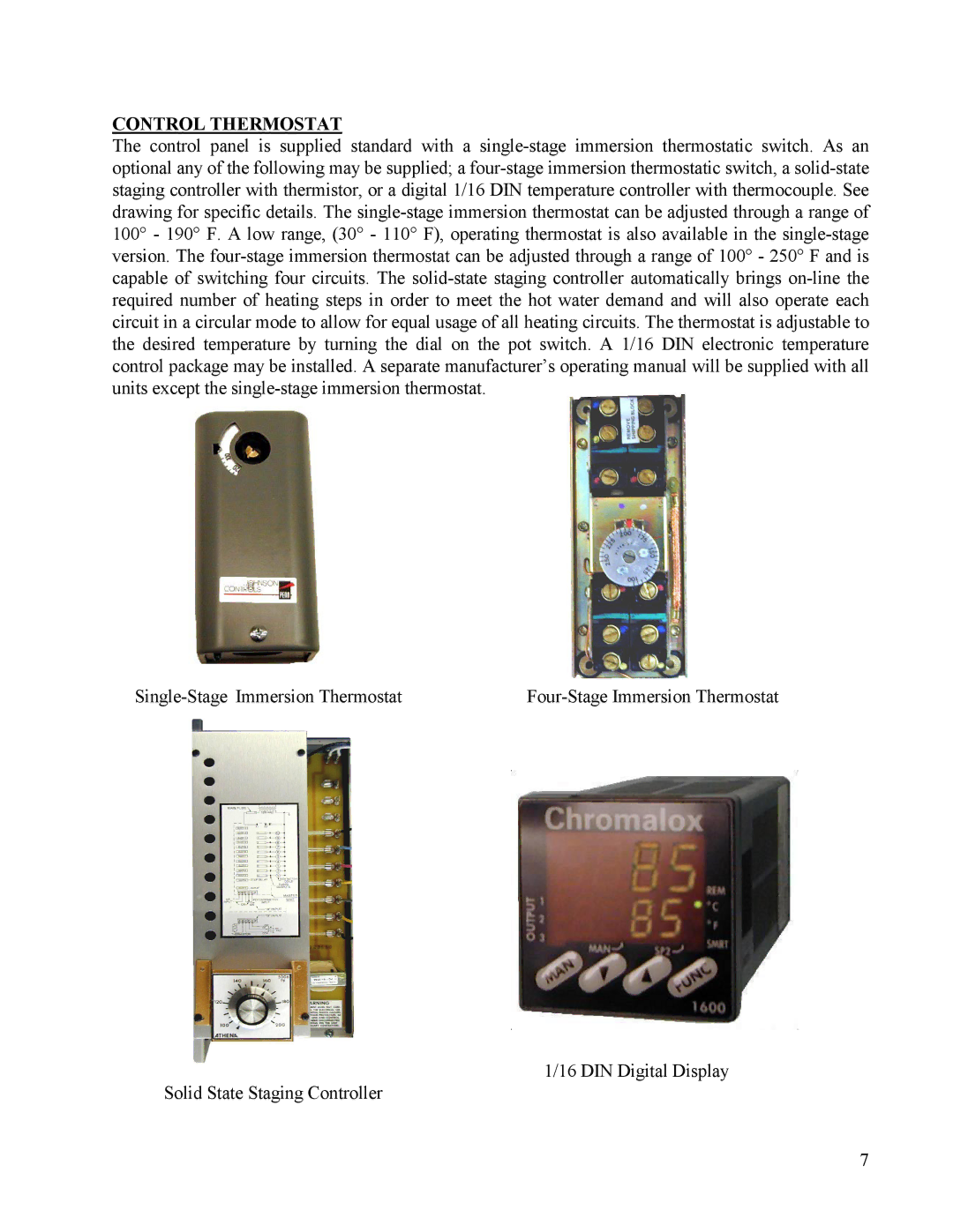 Hubbell CR manual Control Thermostat 