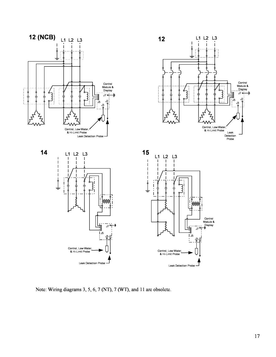 Hubbell Electric Heater Company J manual NCB L1 L2 L3 