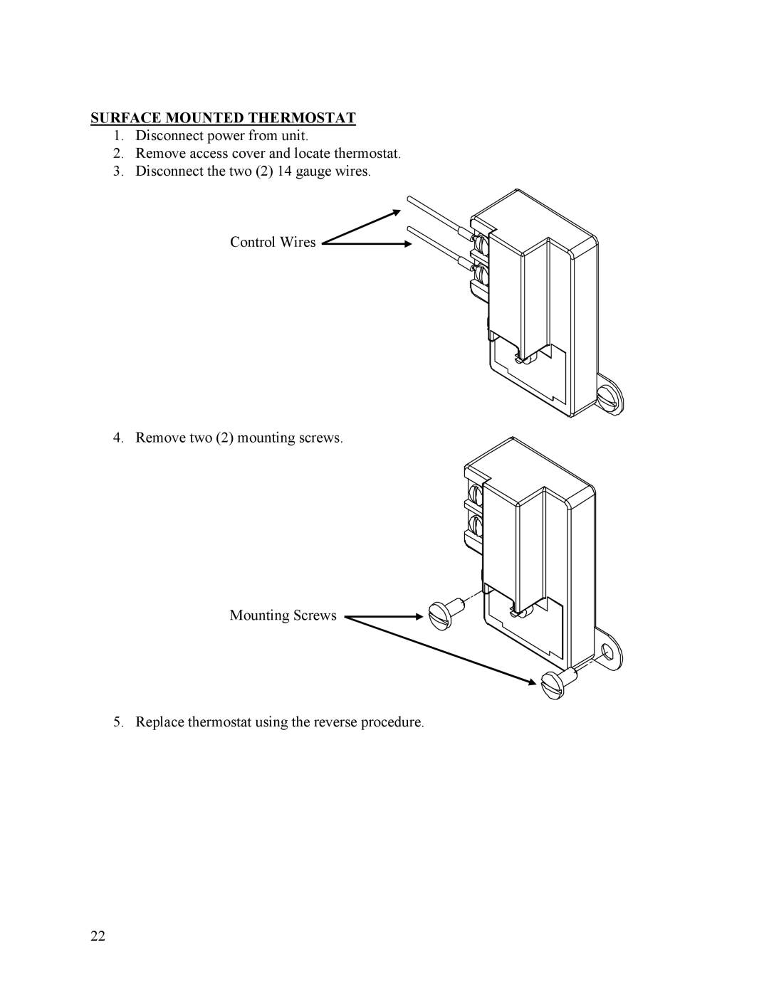 Hubbell Electric Heater Company MSE manual Surface Mounted Thermostat 