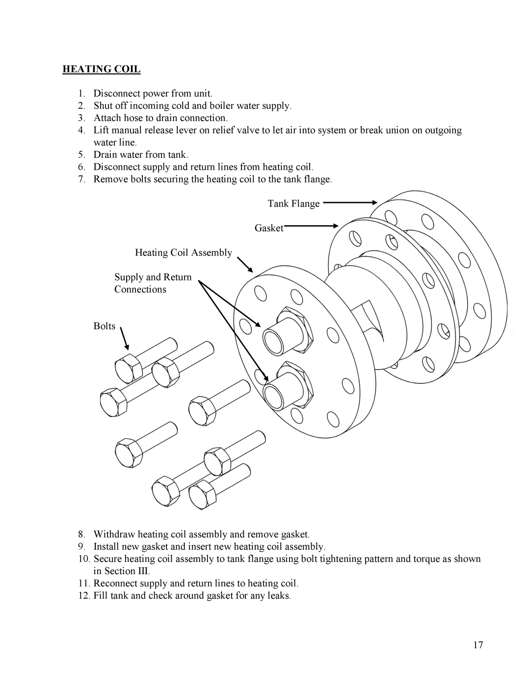 Hubbell Electric Heater Company T manual Heating Coil 