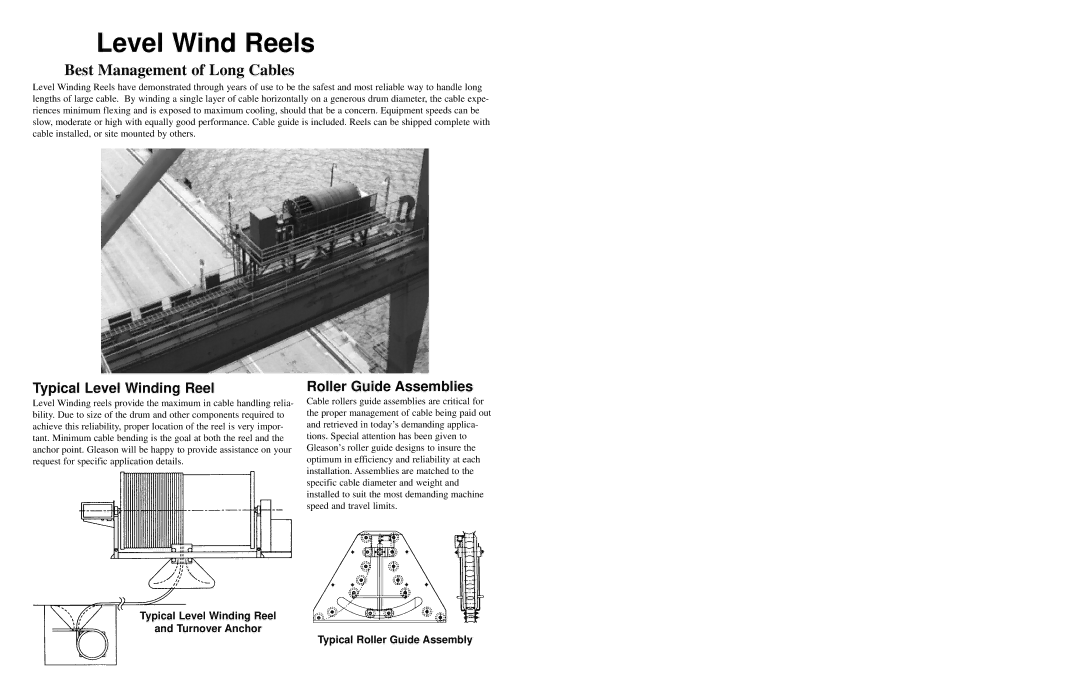 Hubbell Motor Driven Electric Cable Reels manual Level Wind Reels, Best Management of Long Cables 