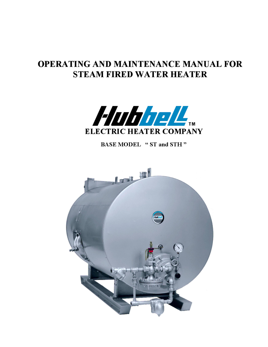 Hubbell STH manual Electric Heater Company 