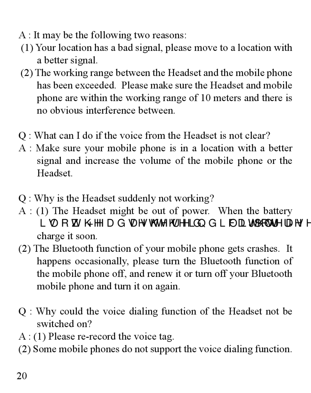 Huey Chiao HCB08 manual Some mobile phones do not support the voice dialing function 