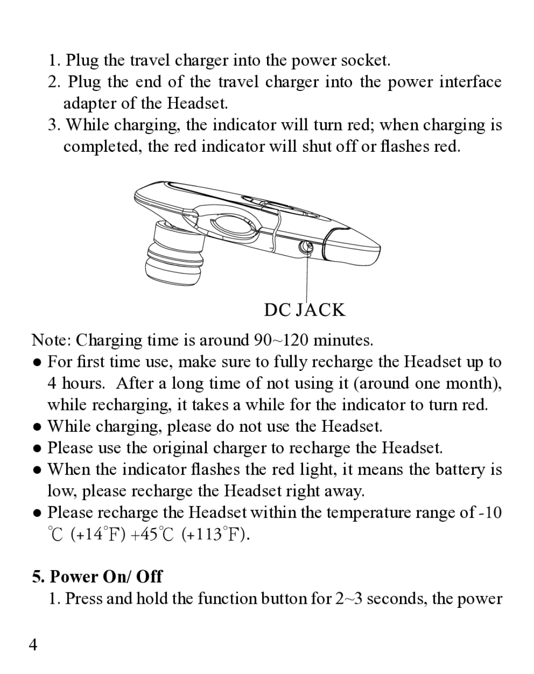 Huey Chiao HCB19 manual Power On/ Off 