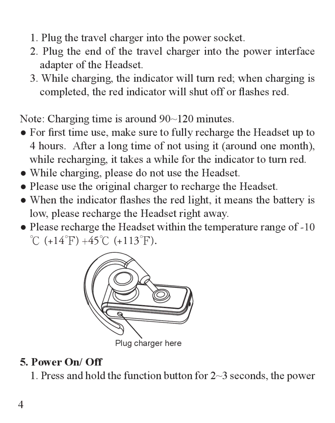 Huey Chiao HCB30 manual +14 +45 +113, Power On/ Off 