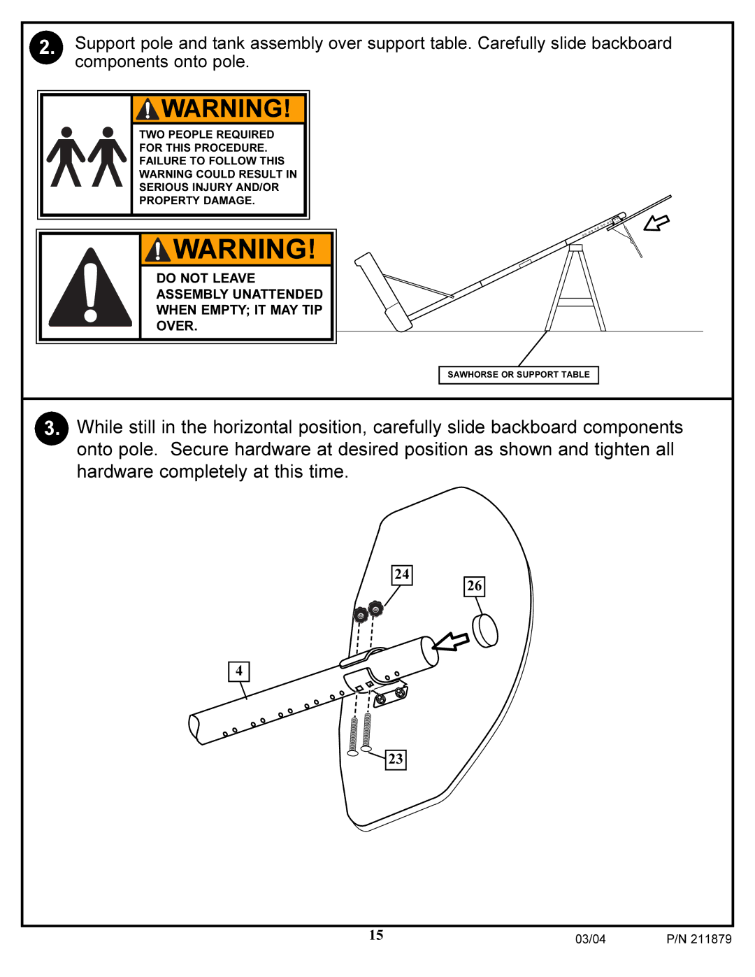 Huffy 1000 manual Do not Leave 