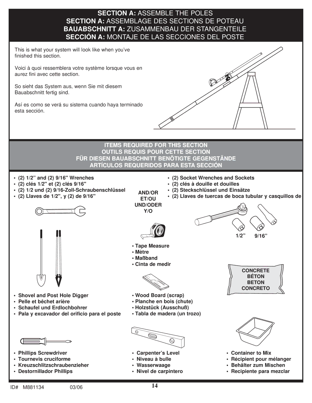 Huffy 1000MXP manual And/Or, Et/Ou, Und/Oder, Concrete Béton Beton Concreto 