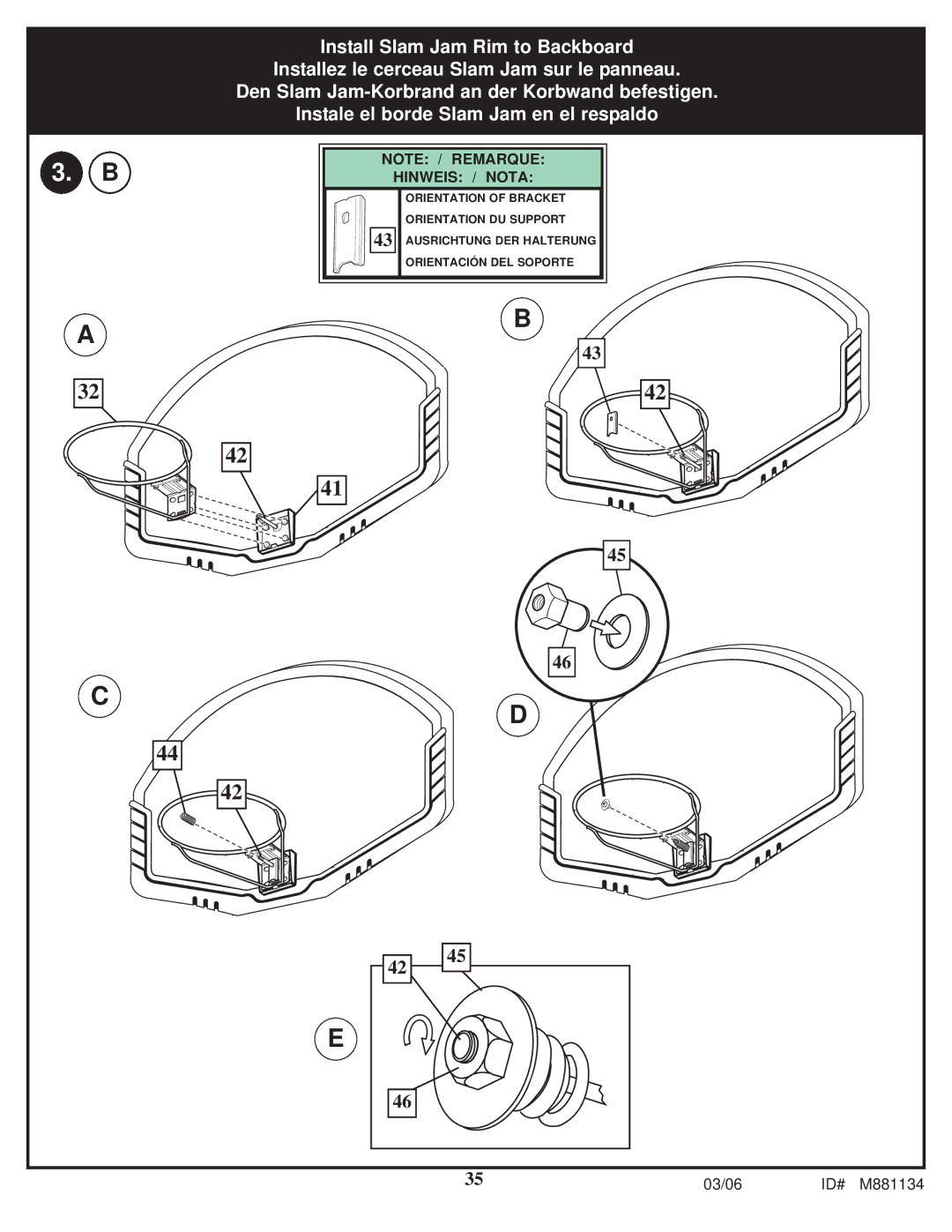 Huffy 1000MXP manual Hinweis / Nota 