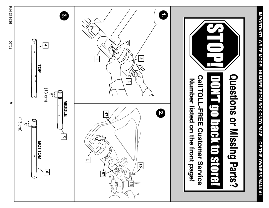 Huffy 110-816R019 manual 07/02 