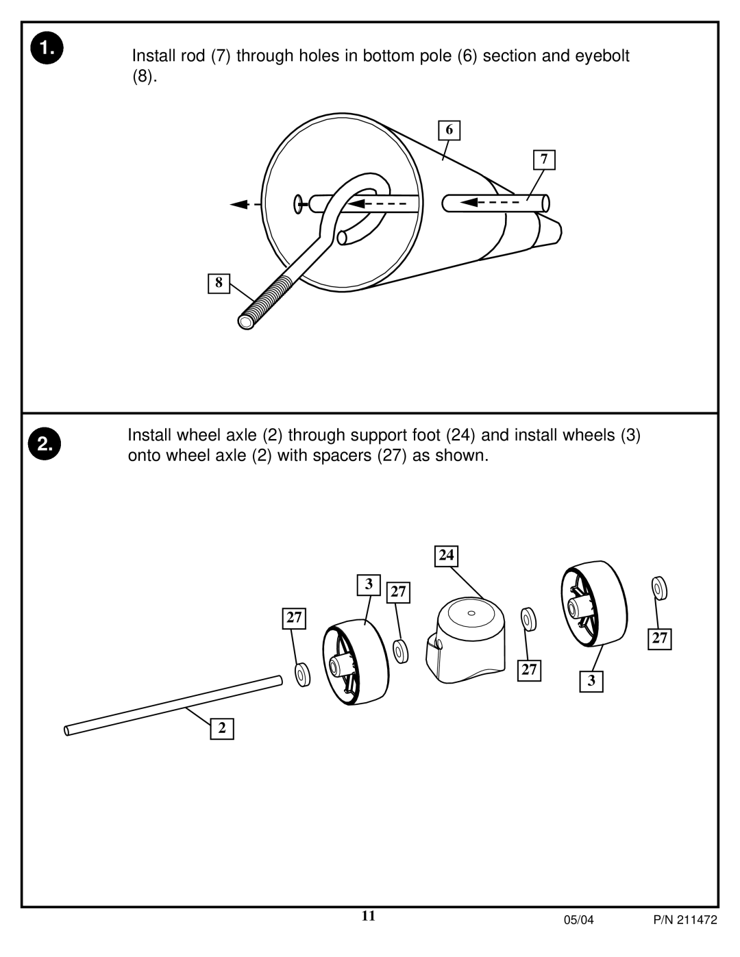 Huffy 11S0057 manual 05/04 