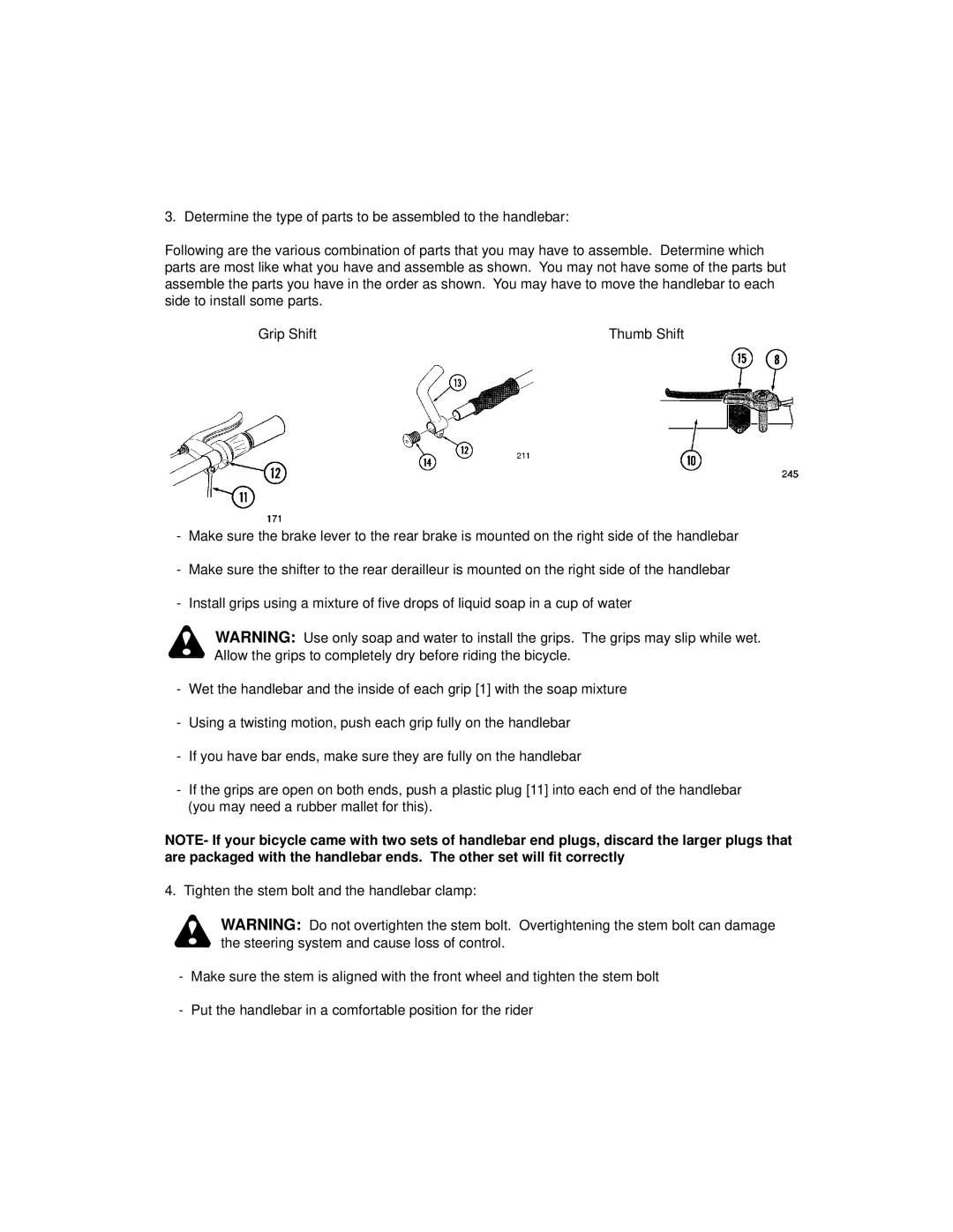 Huffy 1C4880-A01 manual Thumb Shift 