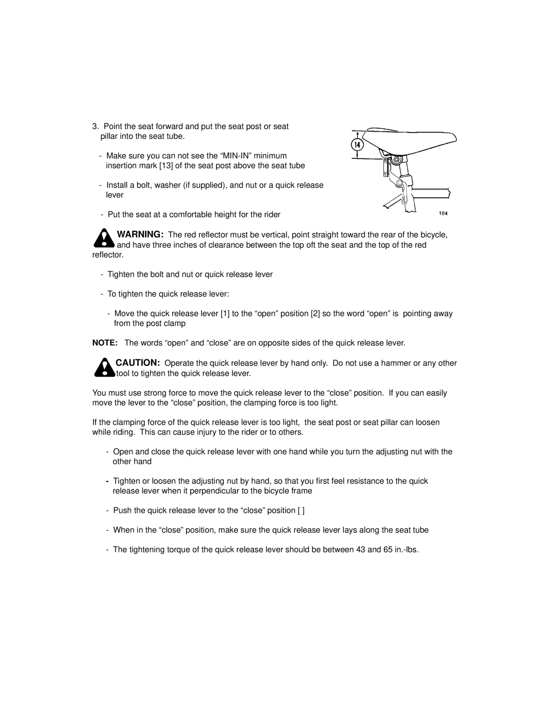 Huffy 1C4880-A01 manual 