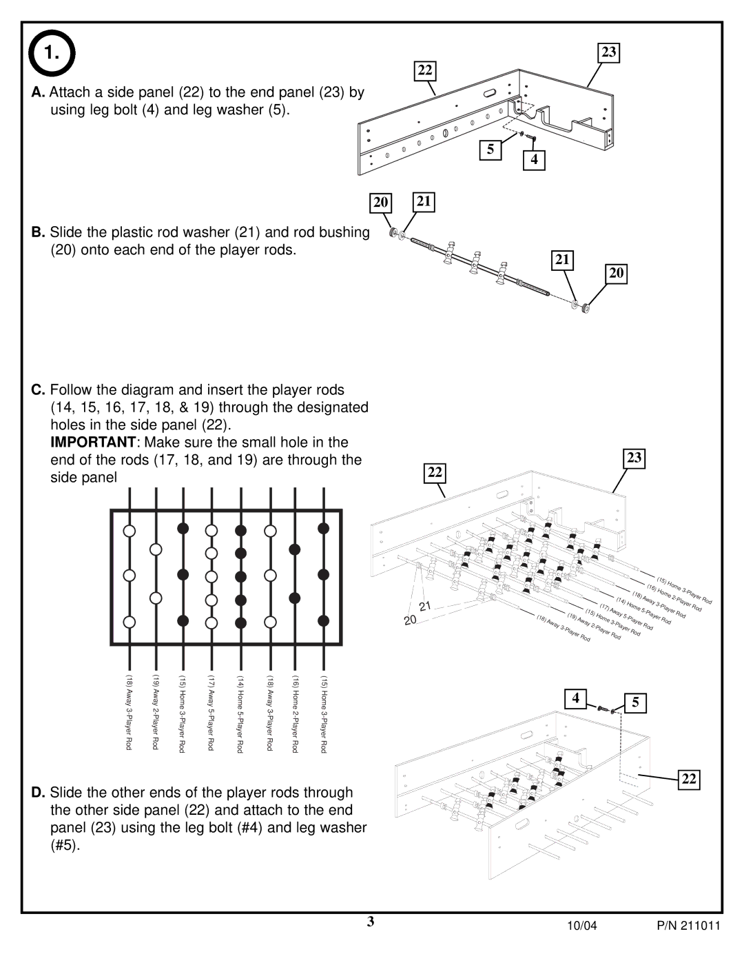 Huffy 211011 manual Away Home 