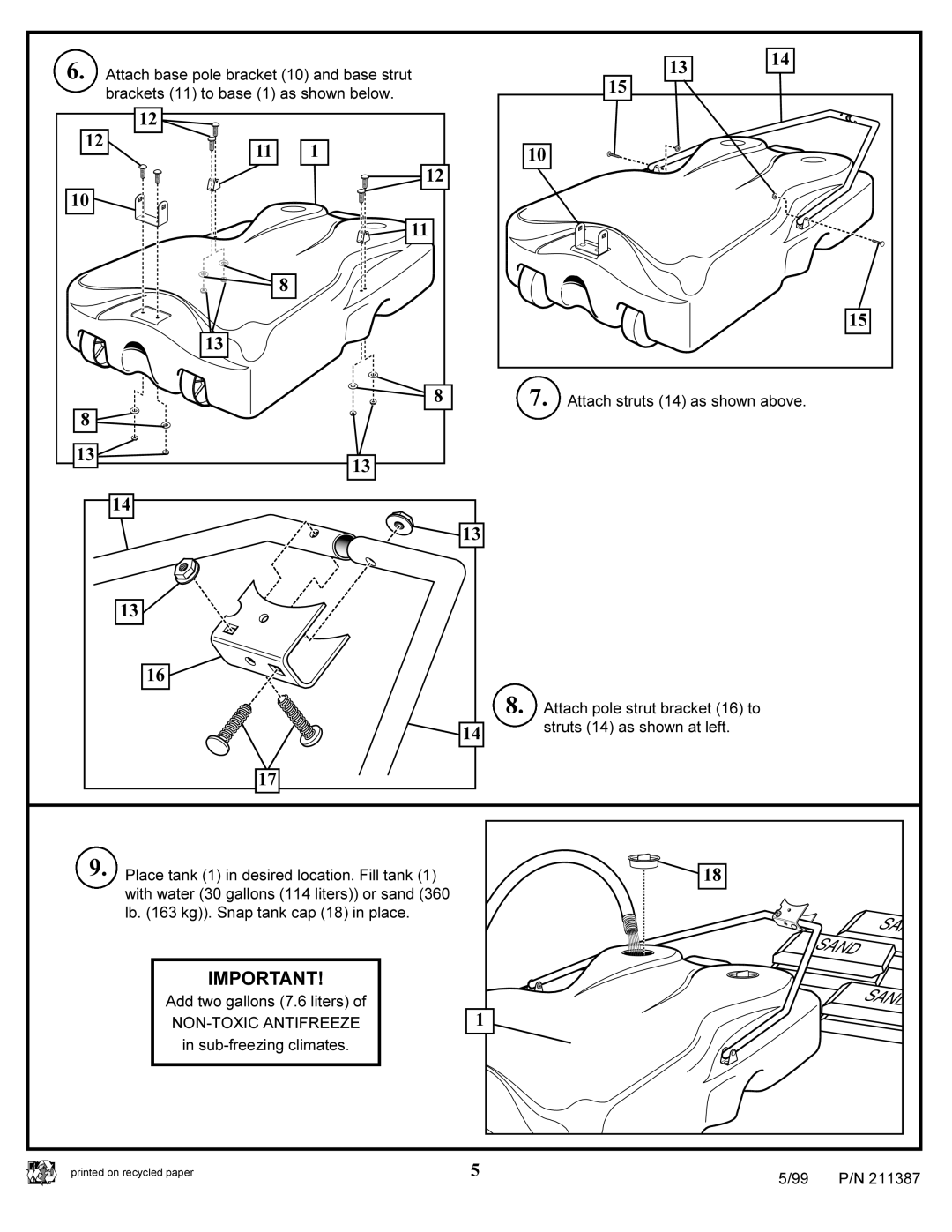 Huffy 211387 manual NON-TOXIC Antifreeze 