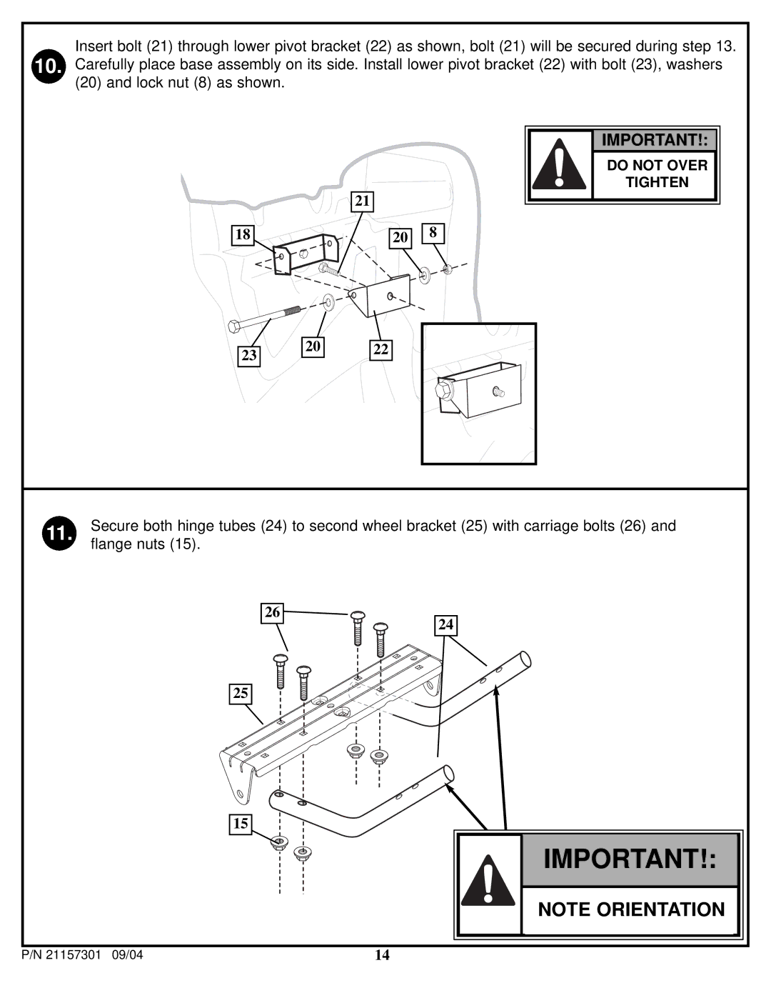 Huffy 211573011 manual Do not Over 