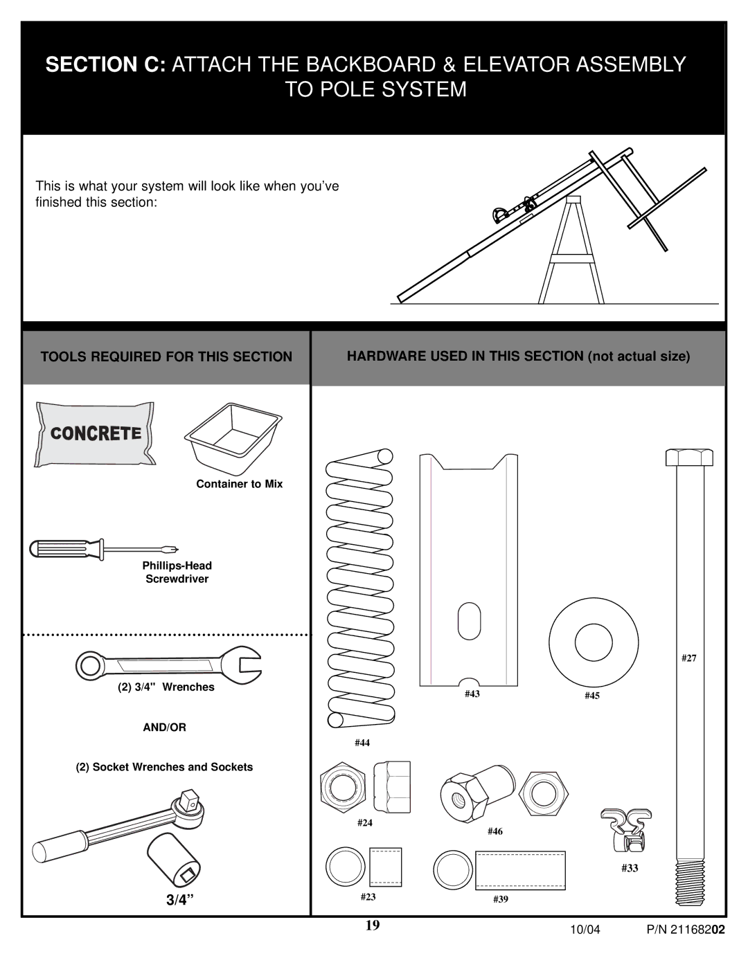 Huffy 21168202 manual Container to Mix Phillips-Head Screwdriver 4 Wrenches 