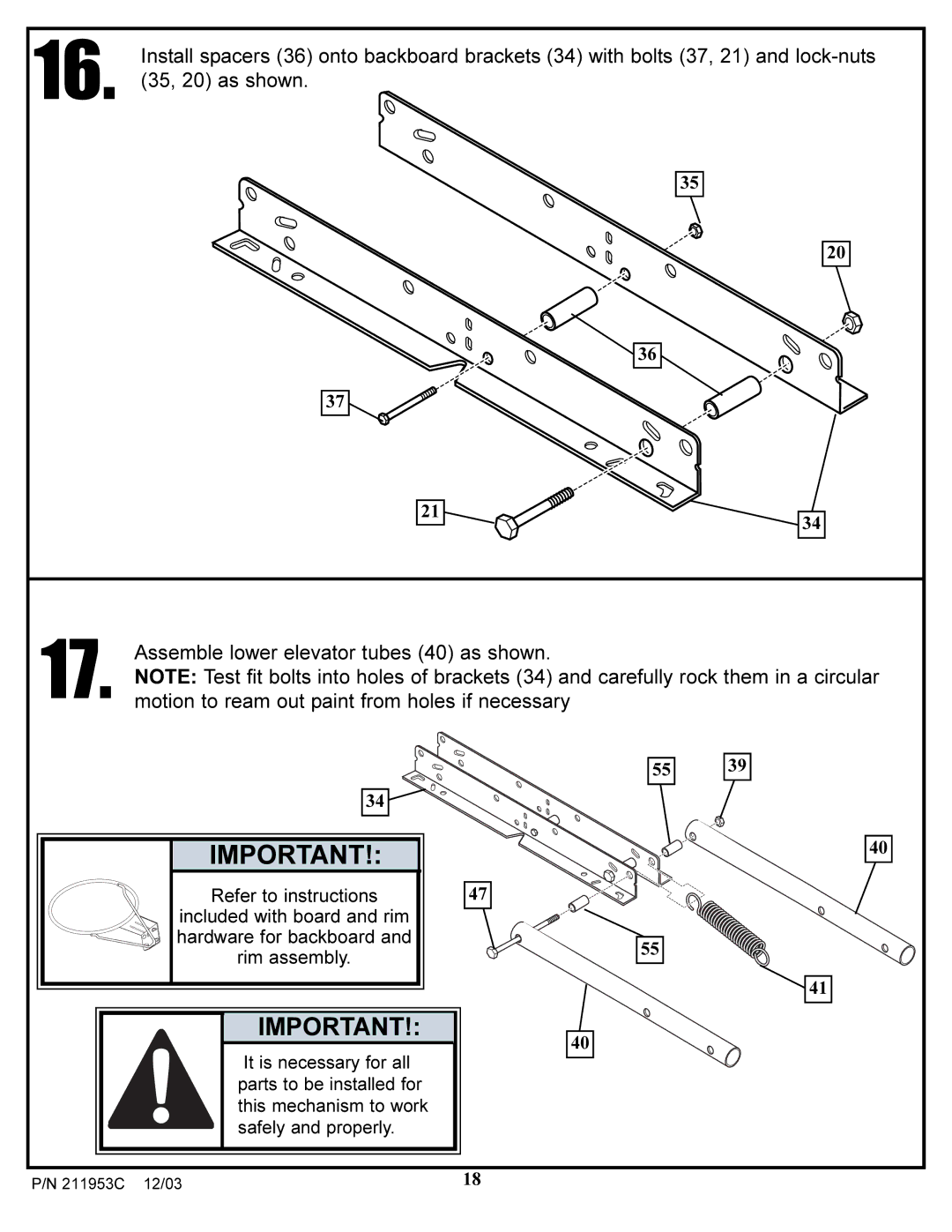 Huffy 211953C manual Refer to instructions 