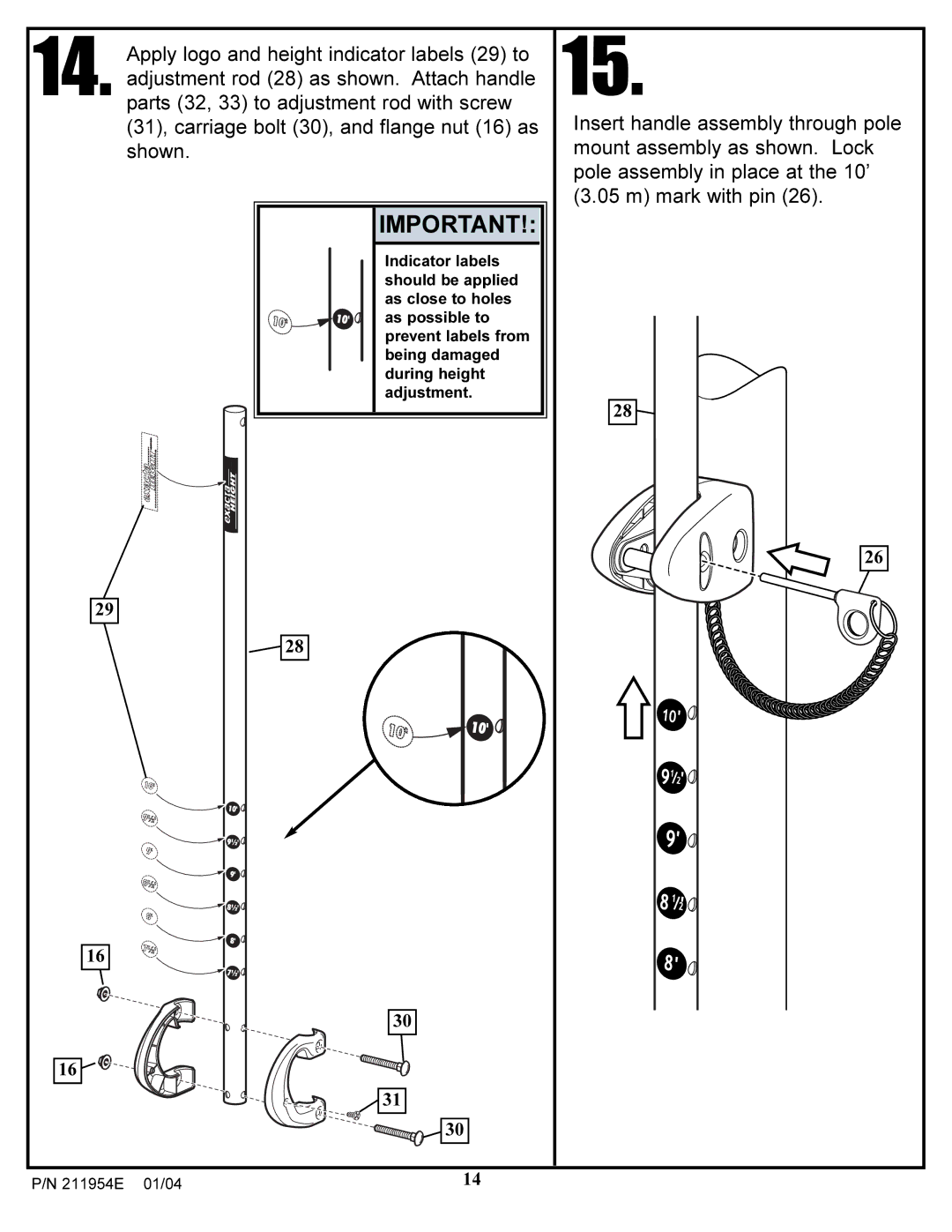 Huffy manual 211954E 01/04 