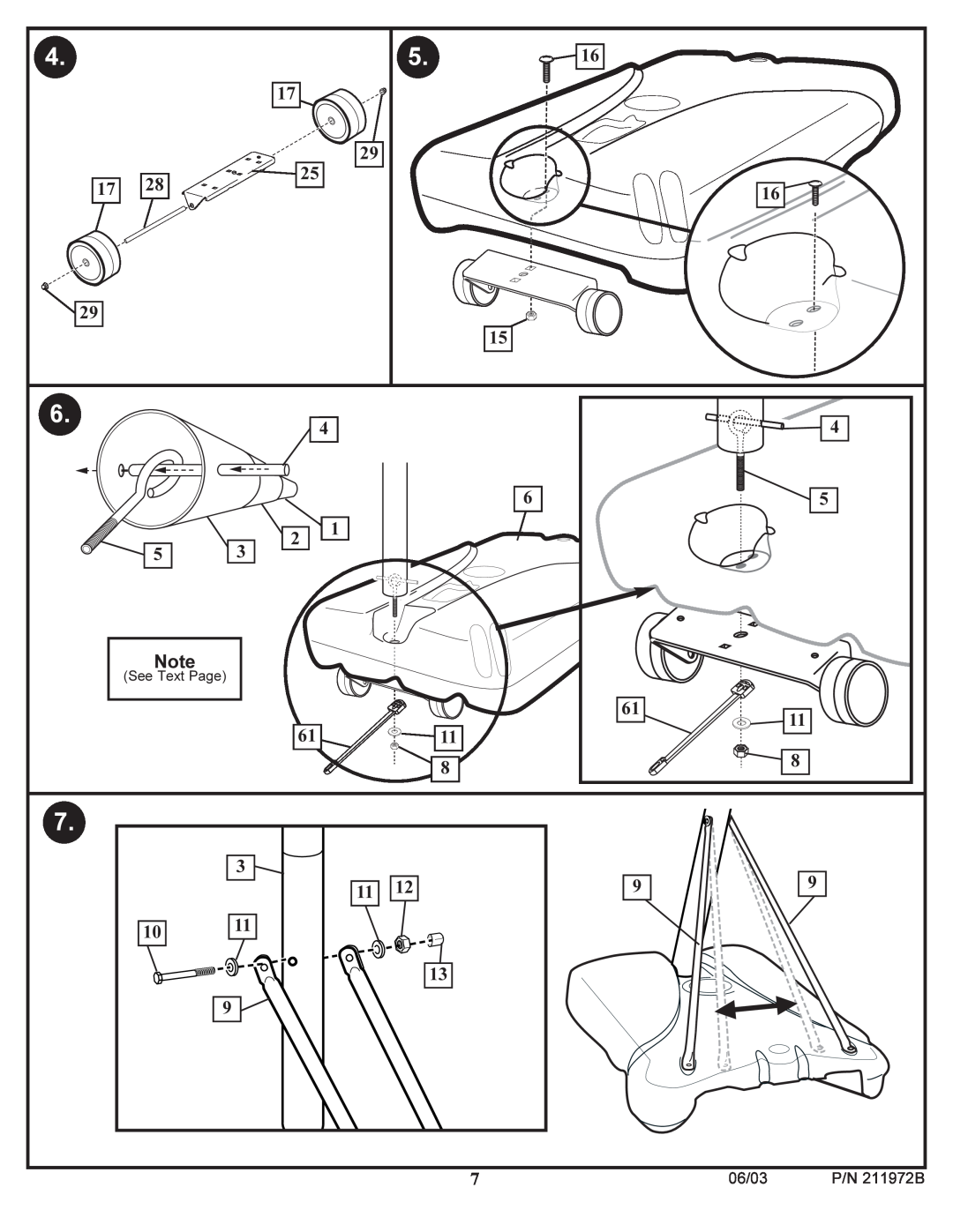 Huffy manual 06/03, P/N 211972B, See Text Page 