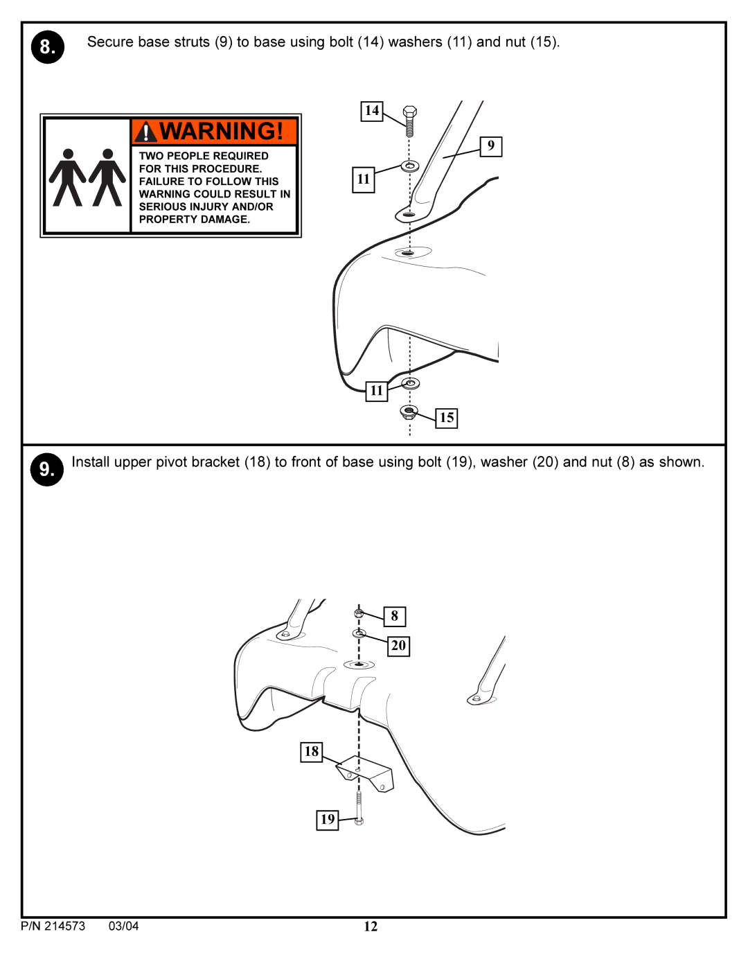 Huffy 2145731 manual 03/04 