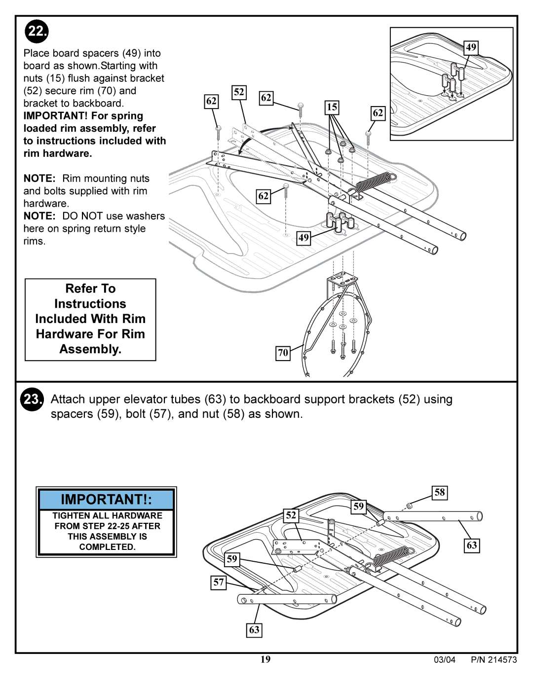 Huffy 2145731 manual 03/04 P/N 