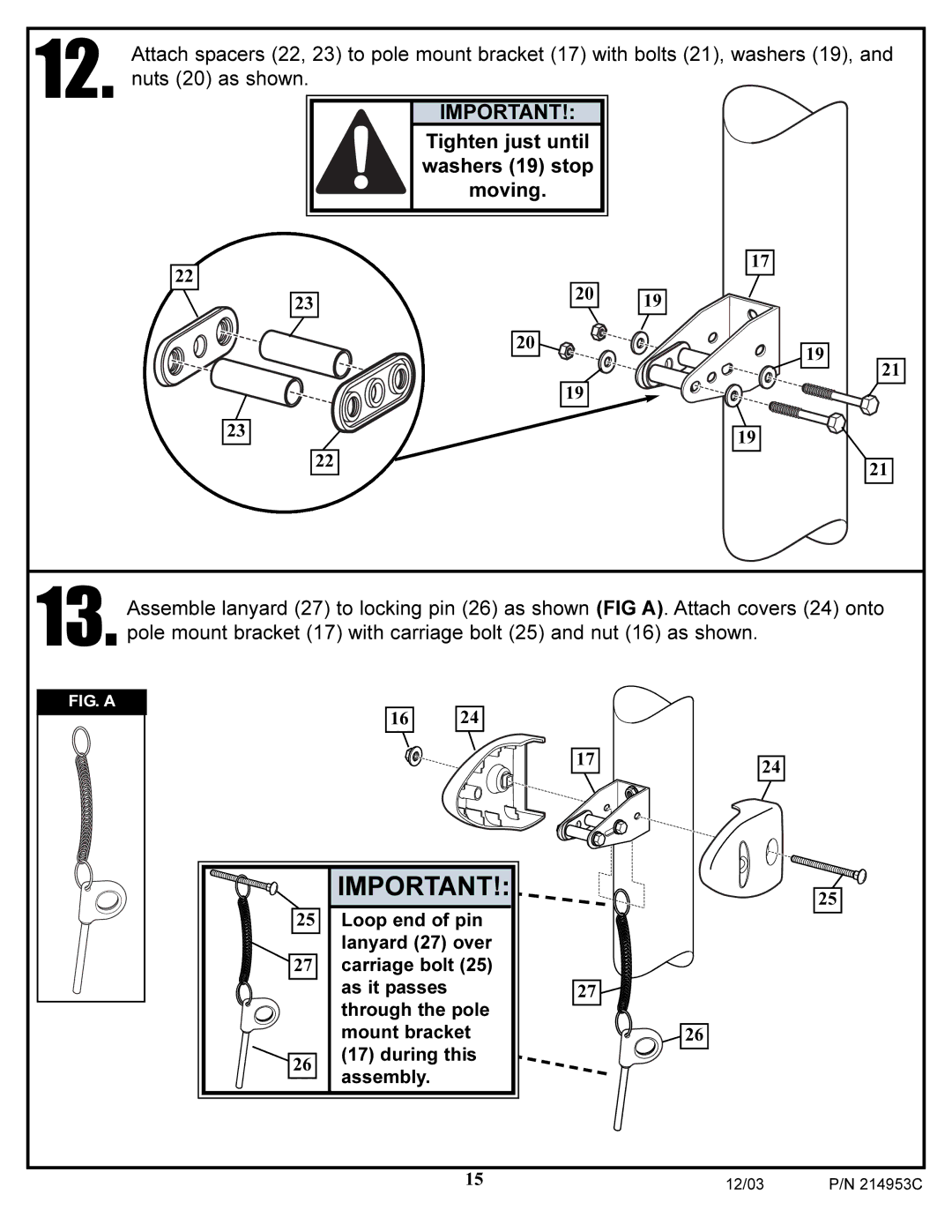 Huffy 214953C manual FIG. a 