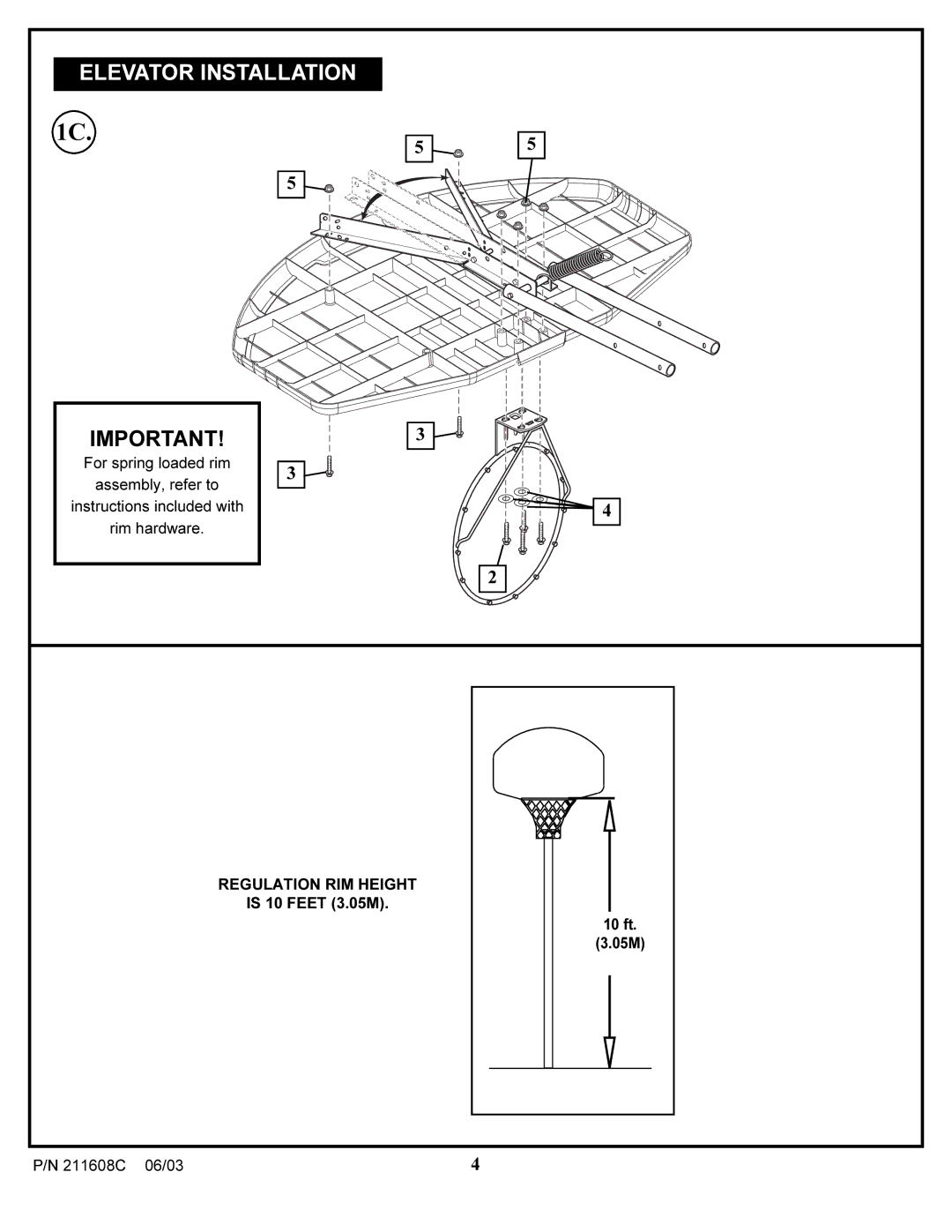 Huffy 32PFL3403D manual Elevator Installation, Regulation RIM Height 