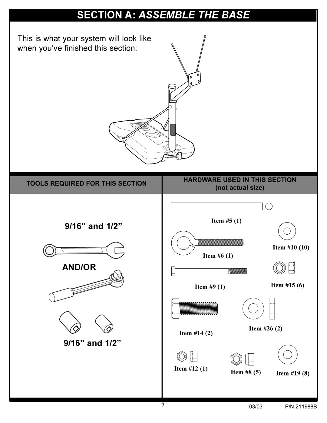 Huffy 4.24C manual Section a Assemble the Base, And/Or 