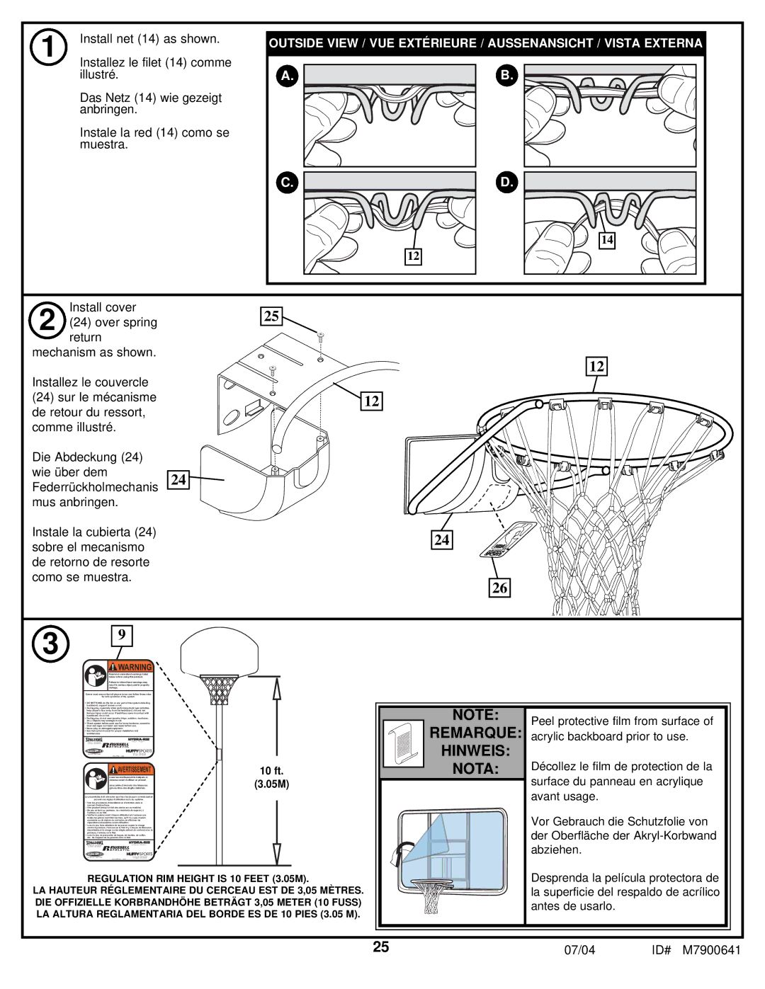 Huffy 7000MXP manual ID# M7900641 